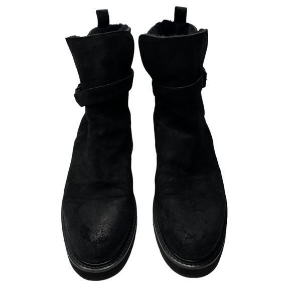 Vince | Claudia Suede & Shearling Boots in Black US 10/EU 40 - Picture 2 of 10
